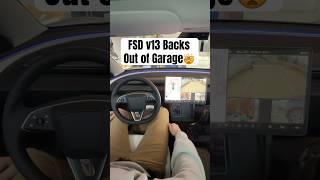 Tesla FSD v13 Can Back Out Of Garages By ITSELF! 