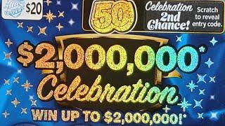 $2,000,000 CELEBRATION ILLINOIS LOTTERY TICKETS.