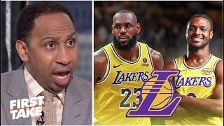 "Bronny is double-edged sword for LeBron's legacy" - Stephen A. on the first father-son duo in NBA