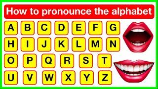 Alphabet pronunciation  | How to pronounce the alphabet letters correctly | British English