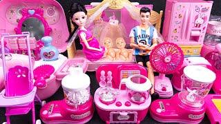 23 Minutes Satisfying With Unboxing Cute Pink Family Furniture Play Set ASMR | My Toys Wow