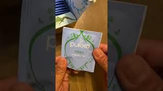 Time to relax with Pukka tea #organic #asmr #shorts