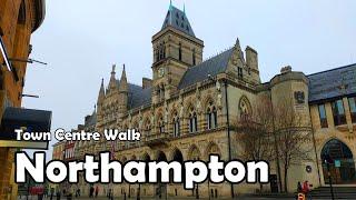 Northampton Town Centre Walk【4K】| Let's Walk 2021