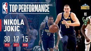 Nikola Jokic Gives a MONSTER Performance (30/17/15) vs. the Bucks | February 15, 2018