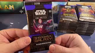 Star Wars Unlimited Shadows Of The Galaxy Booster Box Full Opening! Amazing But Impossible To Find