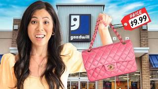 I Tried LUXURY SHOPPING at Every Thrift Store!