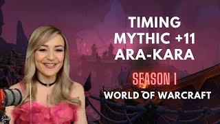 Timing mythic +11 Ara-Kara | PVE | The War Within season 1 | World of Warcraft | Rosaberry