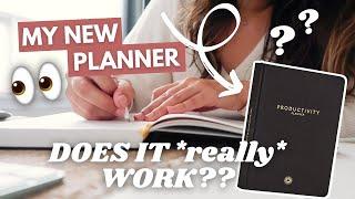 Can a PRODUCTIVITY PLANNER make you PRODUCTIVE?!  I put it to the test!