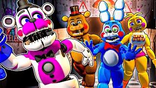 Freddy and Funtime Freddy Play Creepy Nights At Freddy's 2 TINY ANIMATRONICS