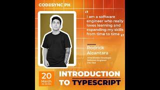 CodeSync.PH Talk - Introduction to TypeScript
