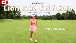 I almost got hit by the ball.. twice! | Lionhead Golf Club (Masters)