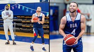 Stephen Curry Teaches LeBron James Shooting In Team USA Basketball Practice! 2024 USA Basketball