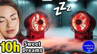 FALL ASLEEP INSTANTLY, Two Heater Sounds & Heavy Rain Sound to Sleep, Study or Meditate