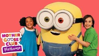 The Wheels on the Bus Featuring Minions! | Mother Goose Club Playhouse Kids Video