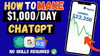 (MAKE $1000/Day) Laziest SIDE HUSTLE To Make Passive Income Using AI + Google Trends | TOO EASY!