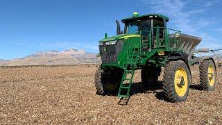 Spreading wheat in the mountains