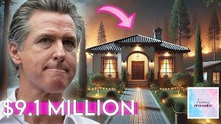 California Gov Gavin Newsom’s $9.1 Million Mansion Survives Wildfires | House Tour 2025