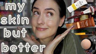 My Skin But Better! | Simple glowy skin routine for DRY SKIN + a new favorite sunscreen?