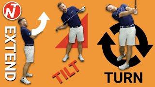 EXTEND - TILT - TURN - STACK & TILT | GOLF TIPS | LESSON 213