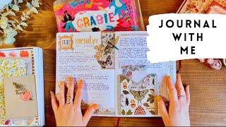 JOURNAL WITH ME  Unboxing & using the Grabie Scrapbook Club Box July 2023