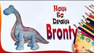 How to Draw Bronty | Doc Mcstuffins drawing | Easy drawing step by step