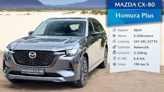 2024 Mazda CX-80 Homura Plus Plugin-Hybrid 327 PS 500 NM (4K) | 360° Rundgang + Innenraum | 7-Sitzer