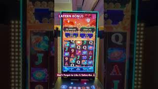 Amazing LATERN FREE SPIN BONUS on LATERN RISING SLOT #shorts #slots #casino #vegasslots