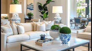 Living Room Design & Decorating Ideas With Blue Accent | Interior Design Ideas