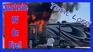 V-219 RV On Fire!!! Total Loss!