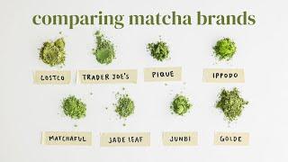 Trying 8 Matcha Brands So You Don't Have To | Ep 1: Trader Joe's, Jade Leaf, Golde, Matchaful, Pique
