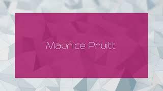 Maurice Pruitt - appearance