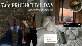 7AM PRODUCTIVE & COZY SEPTEMBER DAY | morning pilates, new podcast, what I'm reading 