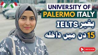 FREE study in University of Palermo Italy | No IELTS | Fee | Scholarship Guide 2025