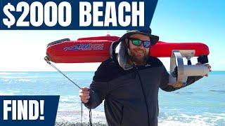 Finding a $2000 torpedo and a mystery fossil bone on a secluded beach