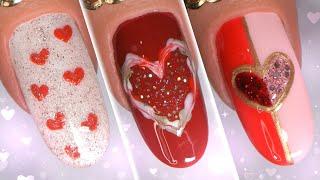 Top 5 Easy Valentine's Day Nail Designs | New Nail Art Tutorial Compilation