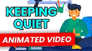 Keeping Quiet | Animated Explanation | In Hindi | Class 12 English (Keeping Quiet Class 12 Animated)