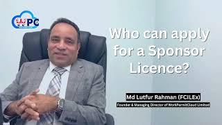 Who can apply for a Sponsor Licence? #sponsorlicence