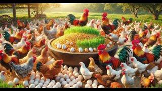 How to raise egg-laying chickens - Harvesting eggs - organic chicken feed - chicken farm.