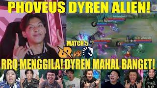 PHOVEUS DYREN ALIEN! Reaction Streamer FINAL RRQ VS LIQUID ID GAME 5 MPL SEASON 14