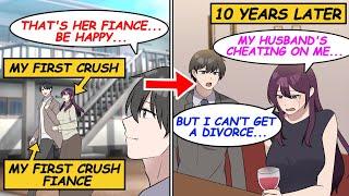 【Manga】When I met my first crush lady again, she was crying. She was cheated on by her husband...