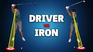 Driver Swing vs Iron Swing (huge difference)