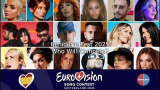 Benidorm Fest 2025 : Who will compete? | Eurovision 2025