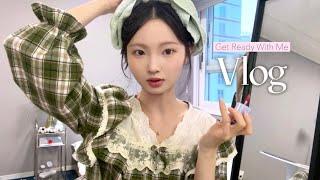 GRWM을 곁들인,,VLOG| 매일 하고 다니는 메이크업 | 애정하는 찐 뷰티 추천템 | 에어랩 스타일링법