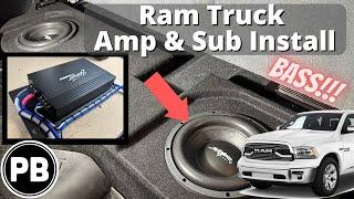 2013 - 2018 Ram Truck Amp and Sub Install