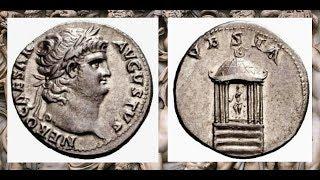 Денарий , 65—66 гг., Монета, Древний Рим, Нерон, Denarius, 65 AD - 66 AD