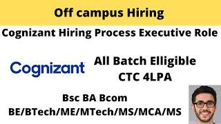 Cognizant Started Hiring | CTC 4 LPA | Off campus hiring | Process Executive Role | Apply now |