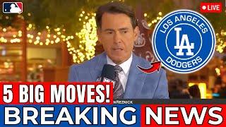 MLB URGENT! 5 BIG MOVES FOR THE DODGERS THIS OFFSEASON! WITH STAR LEAVING! Los Angeles Dodgers News