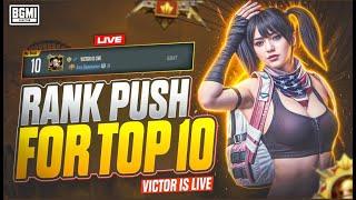 1v1 with sub Aggressive  Rank Push  Gameplay  | Victor Playz | #shorts #bgmilive #pubglive