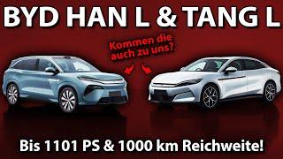 BYD HAN L & TANG L - Up to 1101 PS & 1000 km Range!