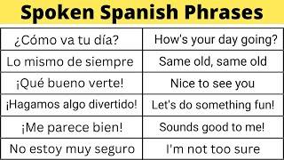 35 Easy Spanish Phrases for Casual Talks